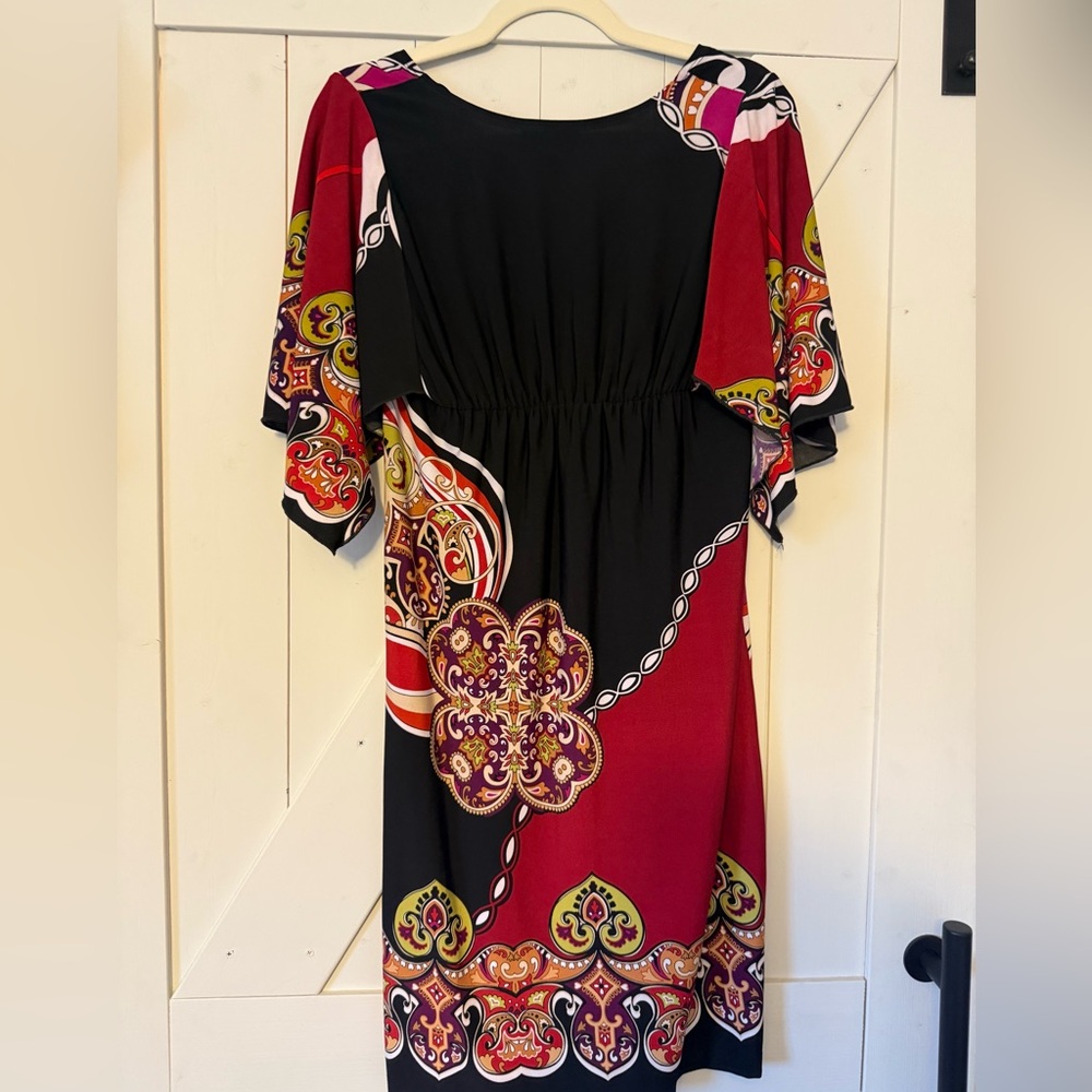 Colorful Patterned Dress - Picture 2 of 2